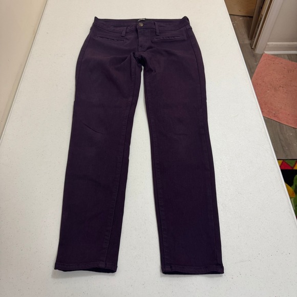 Just Black Denim Denim - Just Black Denim Womens 28P Skinny Jeans Deep Purple Made in USA Petite Stretch